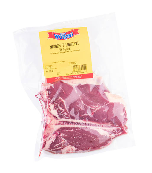 Chef Wotkin's beef marble T-bonesteak 10kpl 350-450g ca4kg