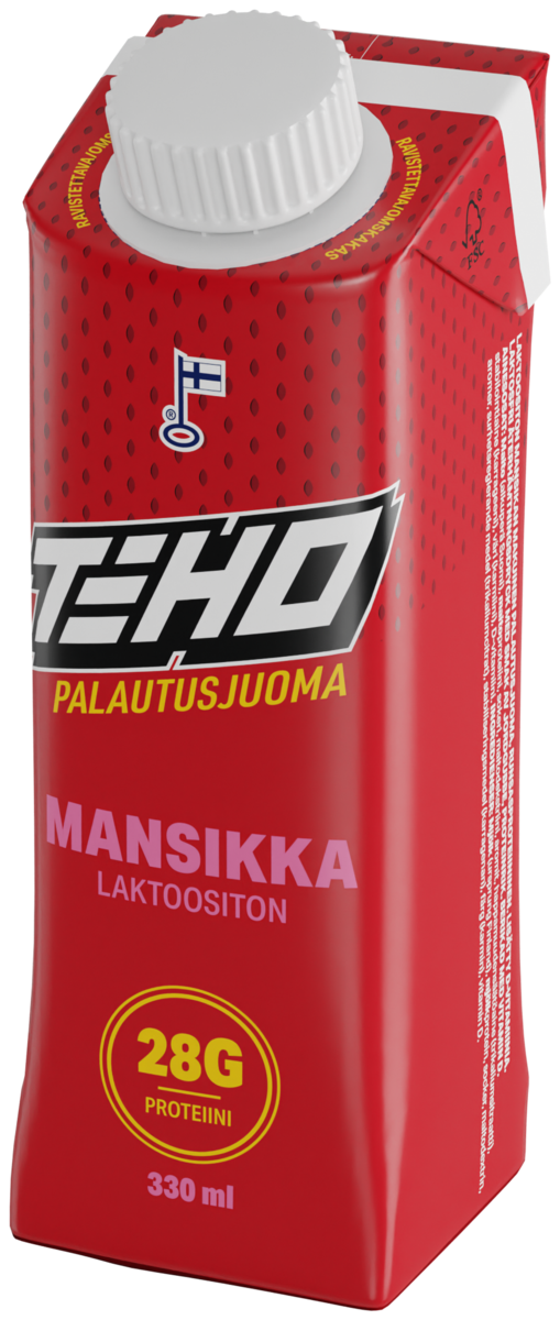 TEHO strawberry recovery drink 0,33l