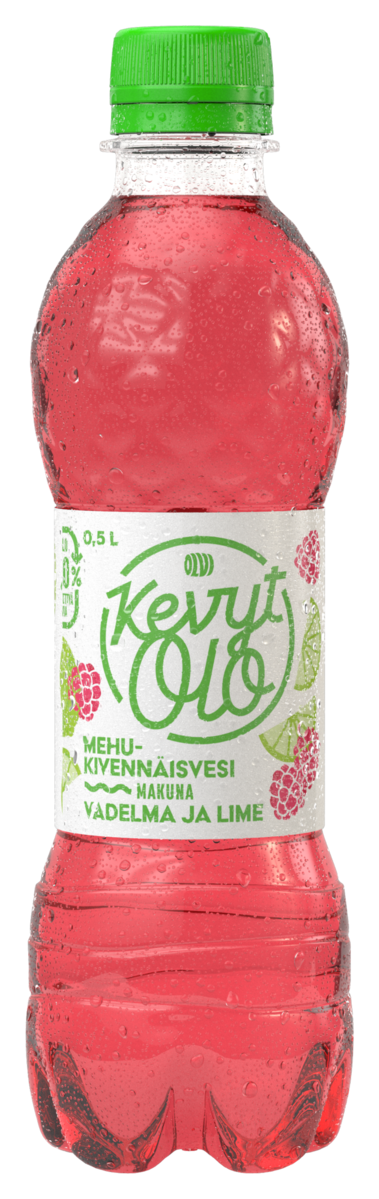 KevytOlo raspberry-lime juice mineral water 0,5l bottle