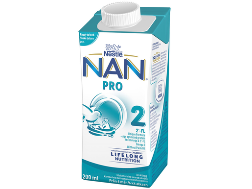 Nestlé Nan Pro 2 milk based ready-to-drink follow-on formula 200ml | wihuri  Site