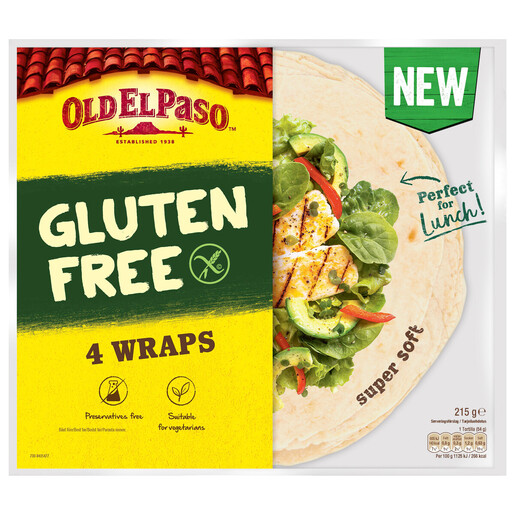 Old El Paso glutenfree tortilla 4kpl/215g