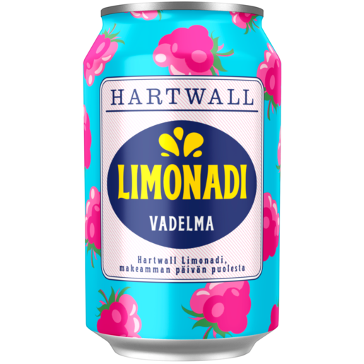 Hartwall Limonadi vadelma virvoitusjuoma 0,33l