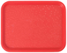 Polyprop bricka 34,5x26,5cm röd, PP-plast