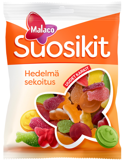 Malaco Suosikit hedelmä makeissekoitus 230g | Metrotukku