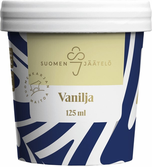 Suomen Jäätelö vanilla ice cream cup 125ml | wihuri Site
