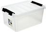 SmartStore storage box + lid 14l clear, PP plastic