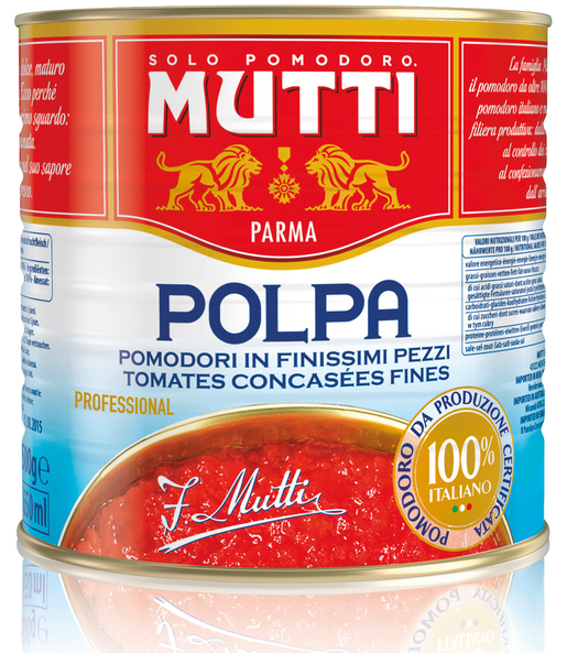Mutti Polpa finely chopped tomatoes 2,5kg | wihuri Site