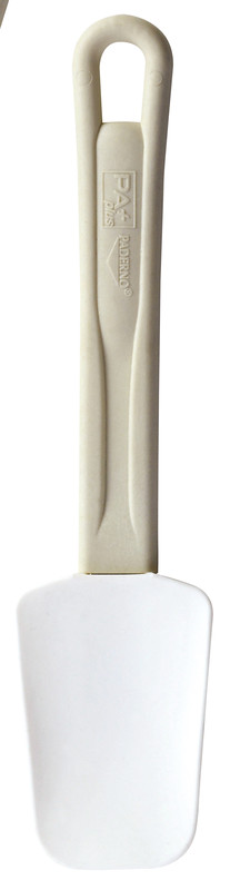 Scraper spoon model 25,5x6cm white, PA plastic, +220°C