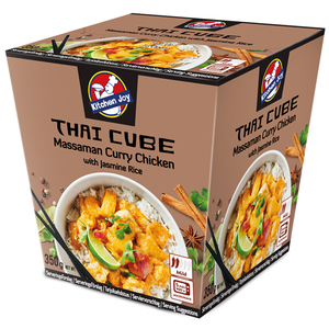 350g Kitchen Joy Thai-Cube Chicken meal with frozen Site wihuri Jasmine Massaman Curry | Rice