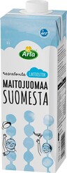 Arla Suomesta fat free milkdrink 1l lactose, UHT