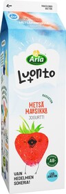 Arla Luonto+ AB smultron yoghurt 1kg fettfri, laktosfri